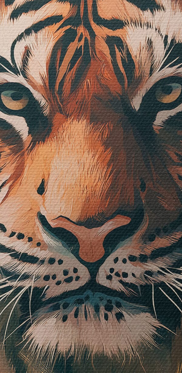 Tigre avec une couronne Tigre avec une couronne