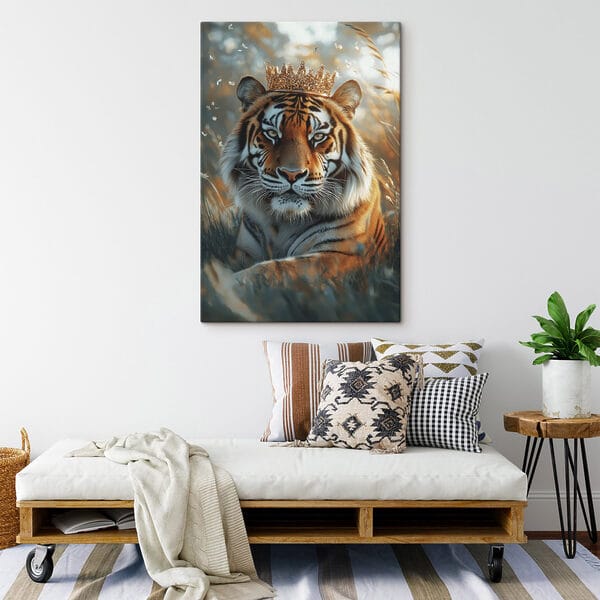 Tigre avec une couronne Tigre avec une couronne