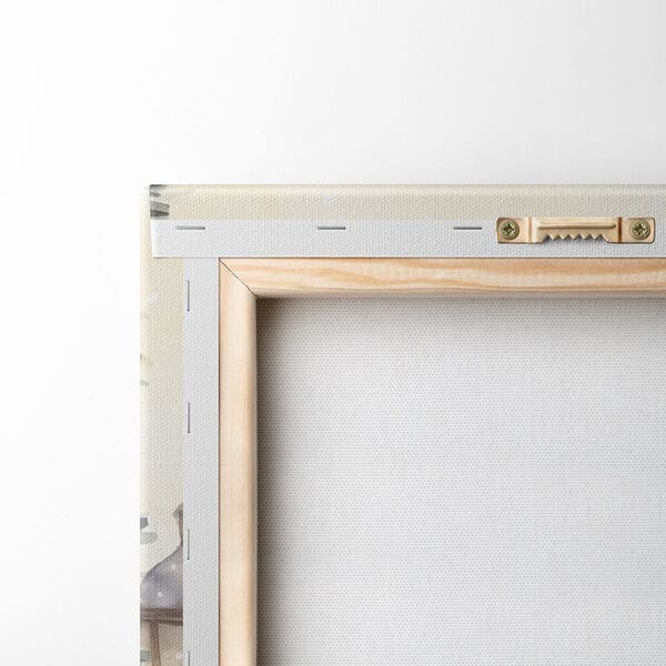 Peinture d'un service à thé sur un balcon avec une grande tour en arrière-plan Peinture d'un service à thé sur un balcon avec une grande tour en arrière-plan