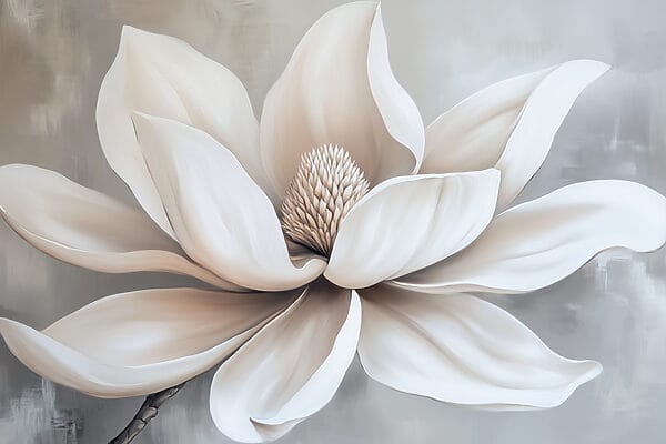 Fleur blanche avec pétales Fleur blanche avec pétales