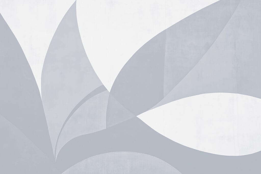 Mur blanc et gris avec formes géométriques Mur blanc et gris avec formes géométriques