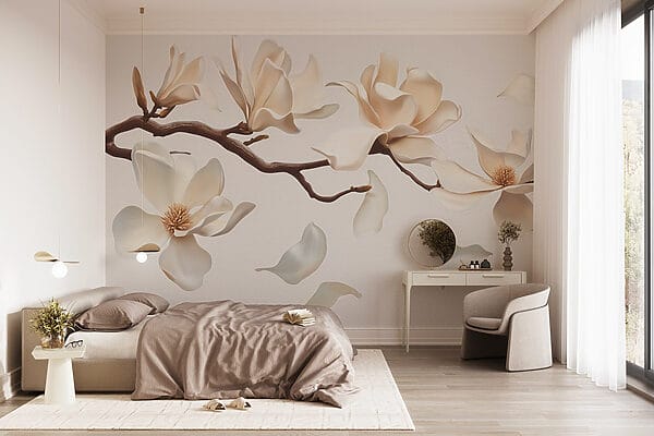 Fleurs blanches sur une branche Fleurs blanches sur une branche