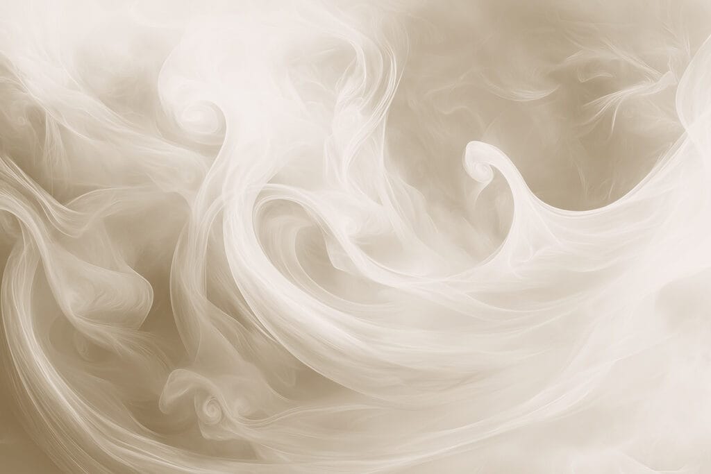 Fumée blanche sur fond brun clair Fumée blanche sur fond brun clair