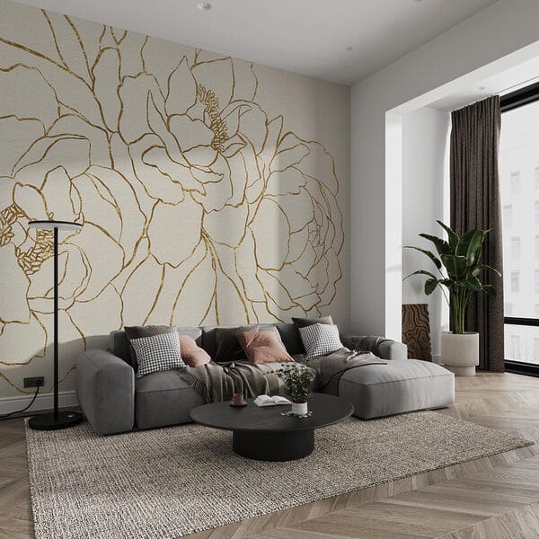 Dessin de fleurs sur une surface blanche Dessin de fleurs sur une surface blanche
