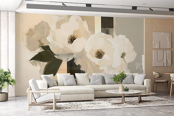 Peinture de fleurs blanches Peinture de fleurs blanches