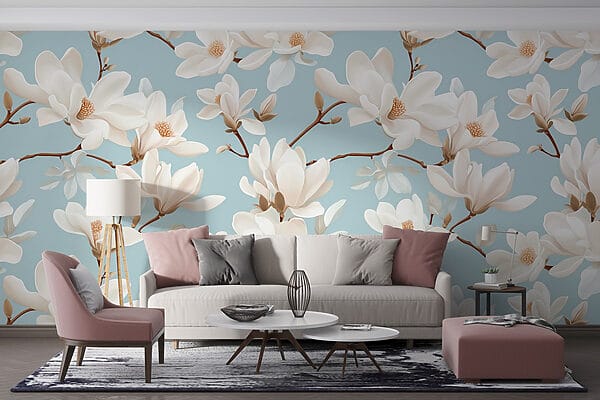 Motif de fleurs blanches Motif de fleurs blanches