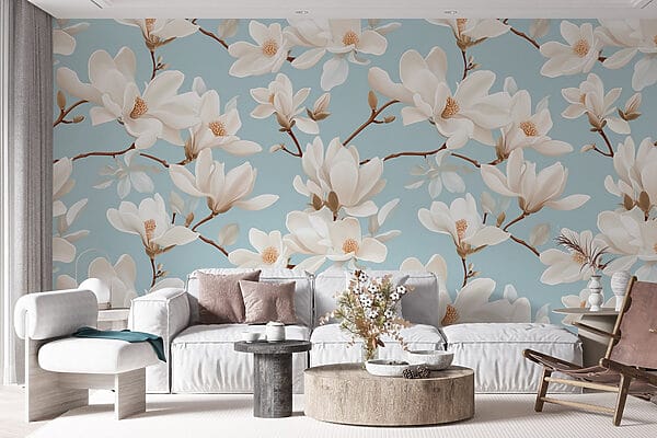Motif de fleurs blanches Motif de fleurs blanches