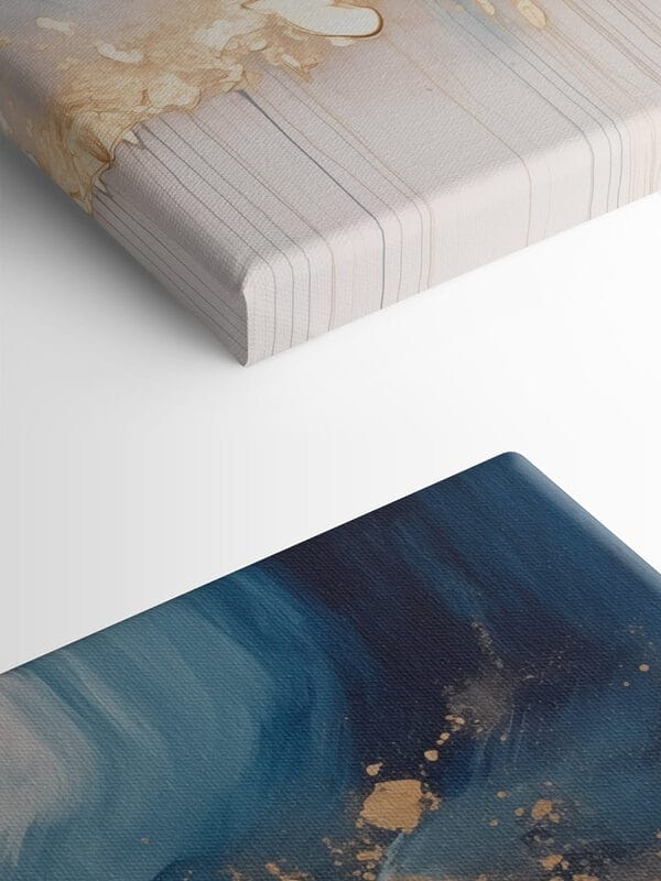 Vagues abstraites de bleu et de crème. Vagues abstraites de bleu et de crème.