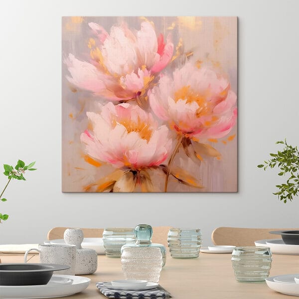 Peinture de fleurs roses Peinture de fleurs roses