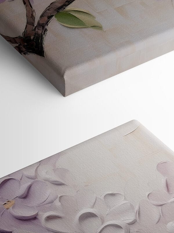 Peinture de fleurs sur une surface blanche Peinture de fleurs sur une surface blanche