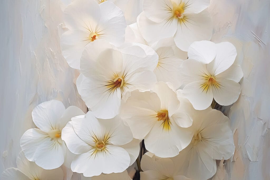 Groupe de fleurs blanches Groupe de fleurs blanches