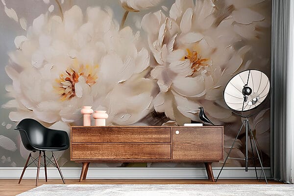 Peinture de fleurs blanches Peinture de fleurs blanches