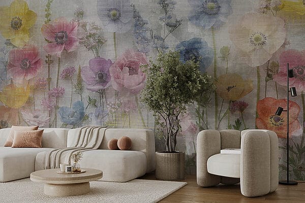 Groupe de fleurs sur fond blanc Groupe de fleurs sur fond blanc