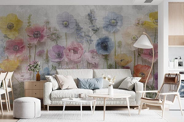 Groupe de fleurs sur fond blanc Groupe de fleurs sur fond blanc