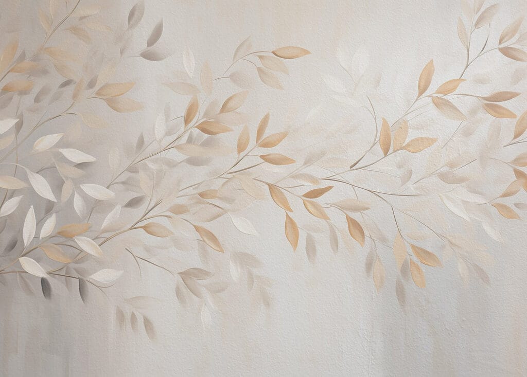 Feuilles délicates dans des teintes douces. Feuilles délicates dans des teintes douces.