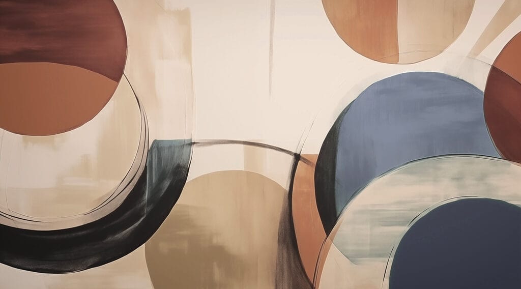 Peinture de cercles et de lignes Peinture de cercles et de lignes