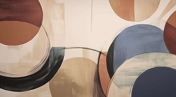 Peinture de cercles et de lignes Peinture de cercles et de lignes