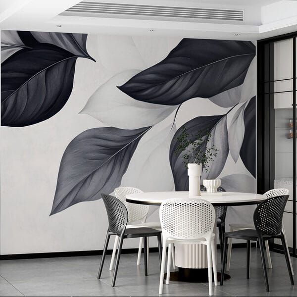 Feuilles élégantes dans des tons monochromes. Feuilles élégantes dans des tons monochromes.
