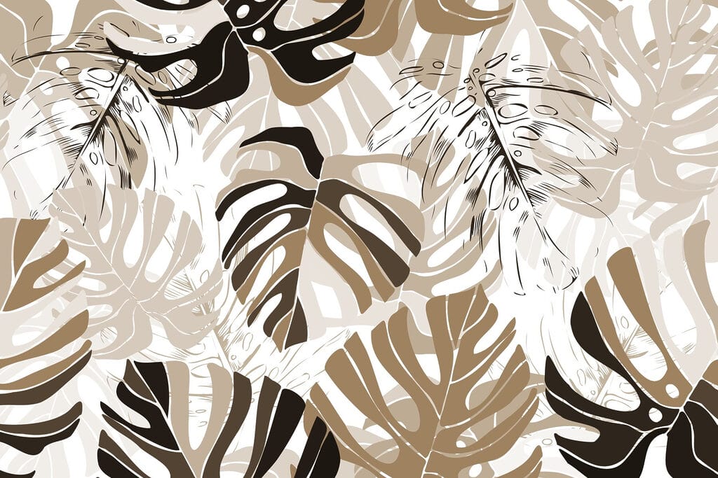 Motif de feuilles sur fond blanc Motif de feuilles sur fond blanc