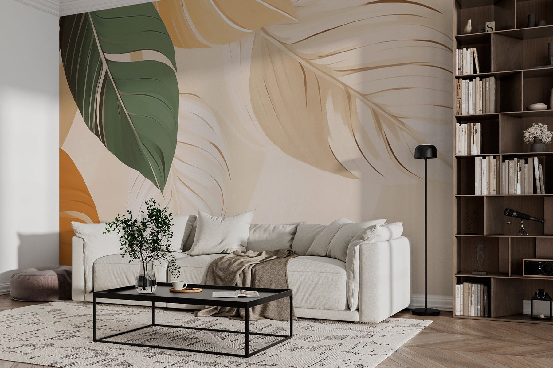 Beautiful leaves in soft colors Beautiful leaves in soft colors