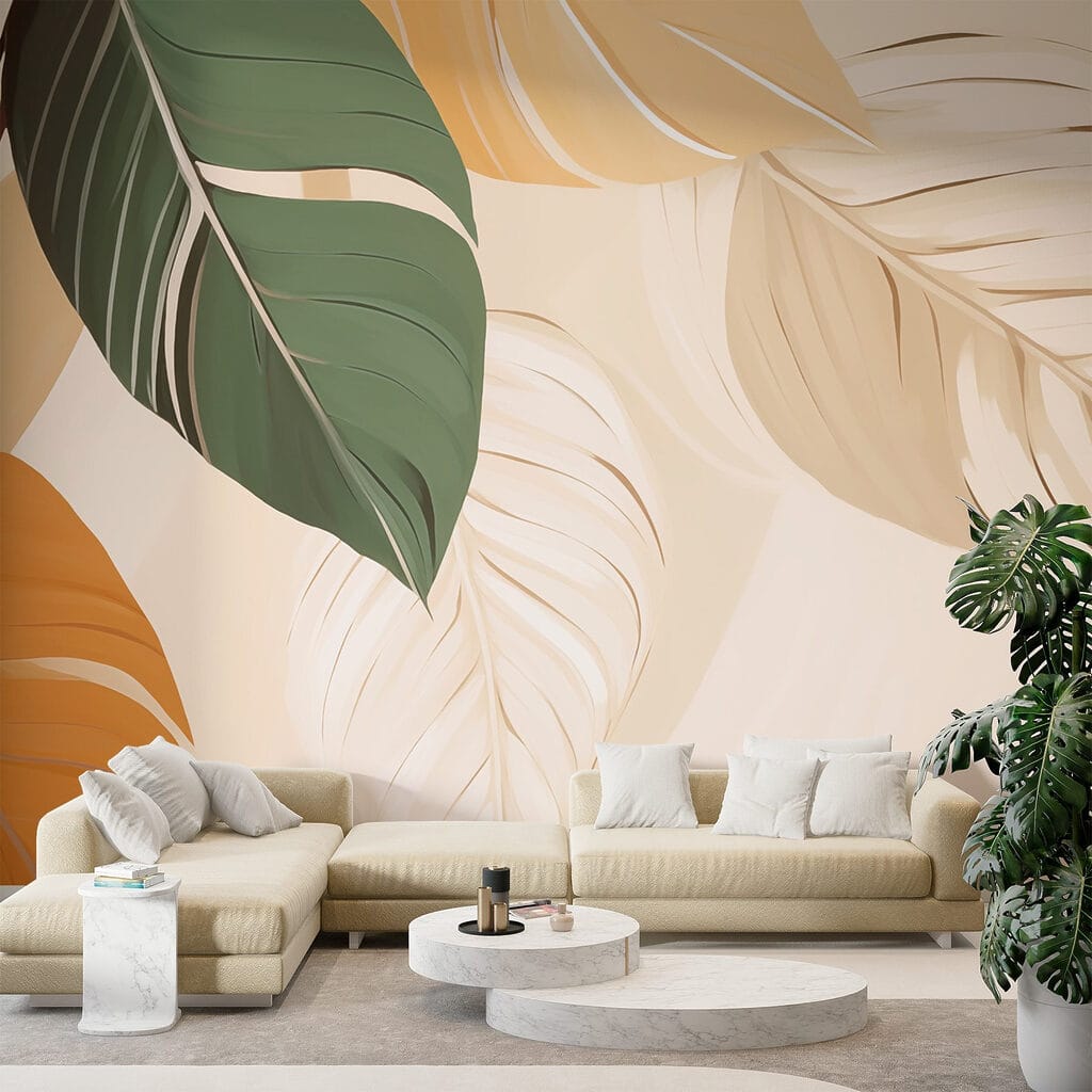 Beautiful leaves in soft colors Beautiful leaves in soft colors