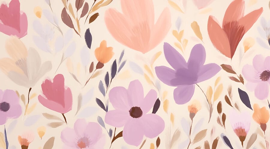 Peinture de fleurs et de feuilles Peinture de fleurs et de feuilles