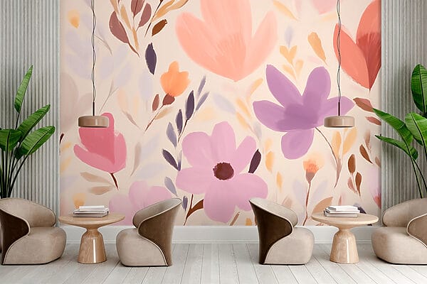 Peinture de fleurs et de feuilles Peinture de fleurs et de feuilles
