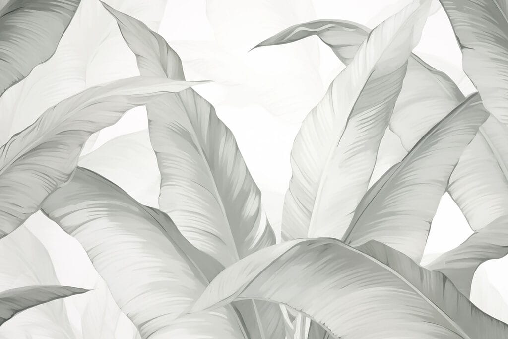 Feuilles douces et fluides dans des teintes douces Feuilles douces et fluides dans des teintes douces