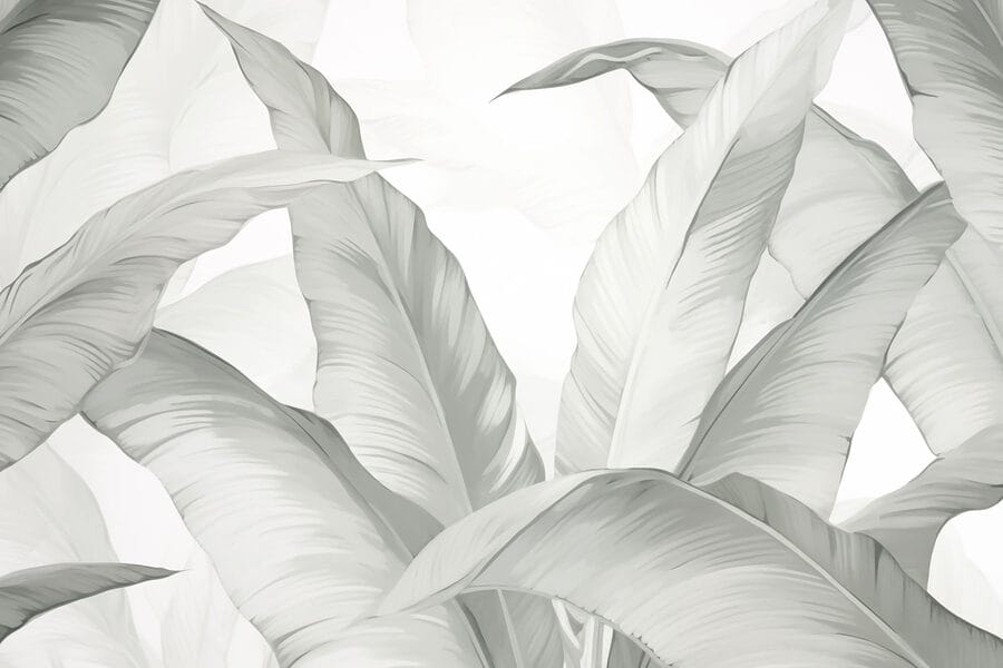 Feuilles douces et fluides dans des teintes douces