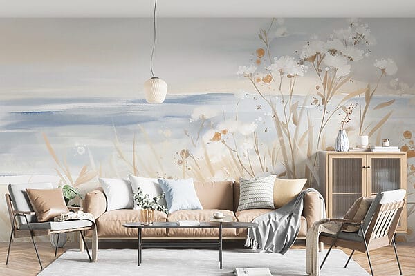 Peinture de fleurs et d'herbe Peinture de fleurs et d'herbe