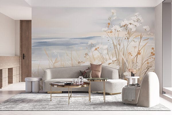 Peinture de fleurs et d'herbe Peinture de fleurs et d'herbe