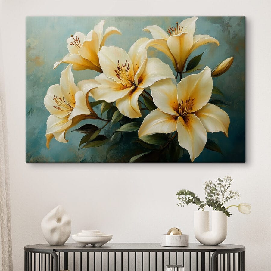 Groupe de fleurs blanches