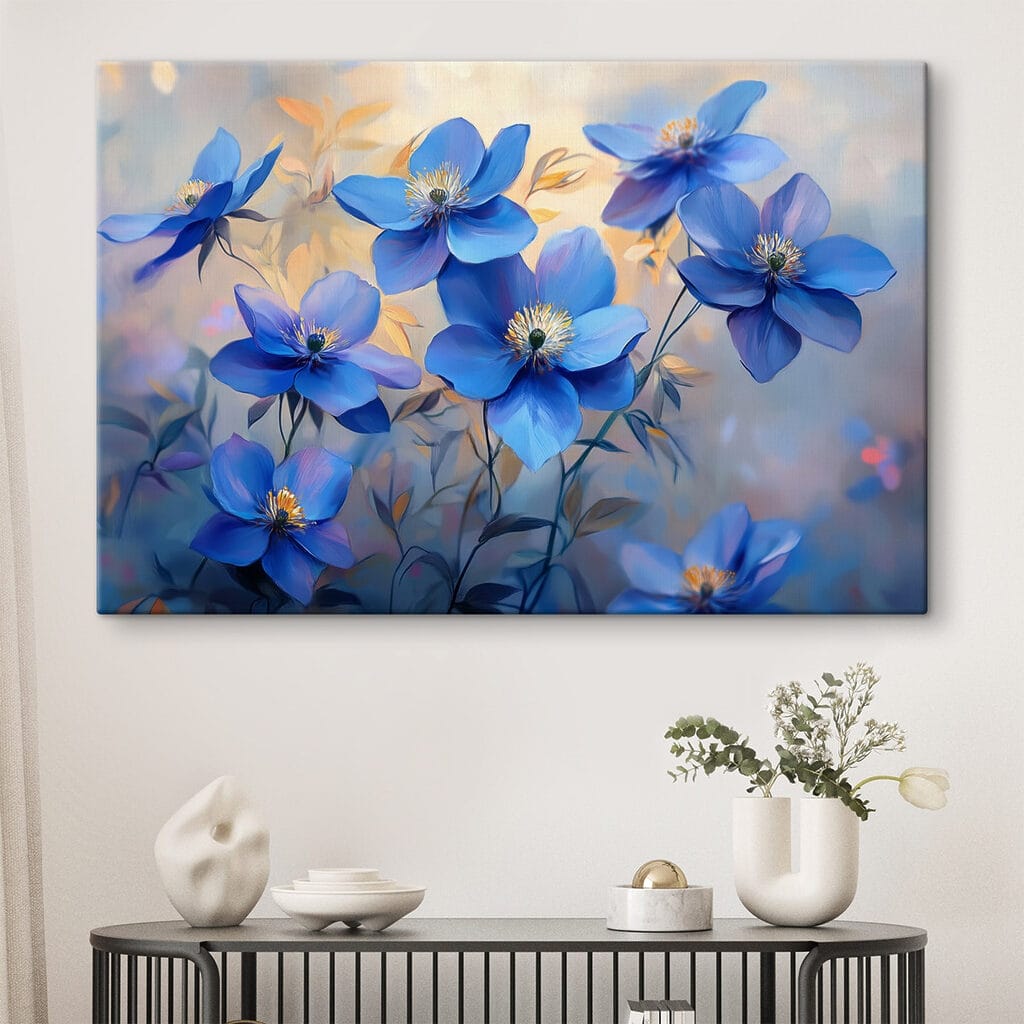 Group of blue flowers Group of blue flowers