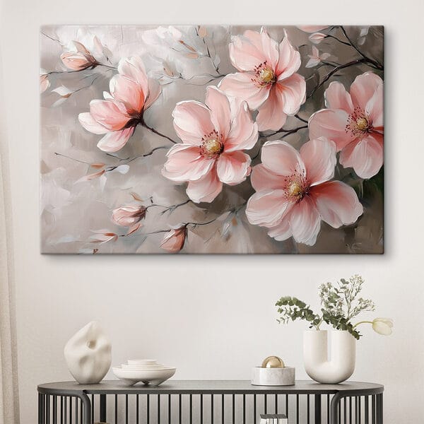 Peinture de fleurs roses Peinture de fleurs roses
