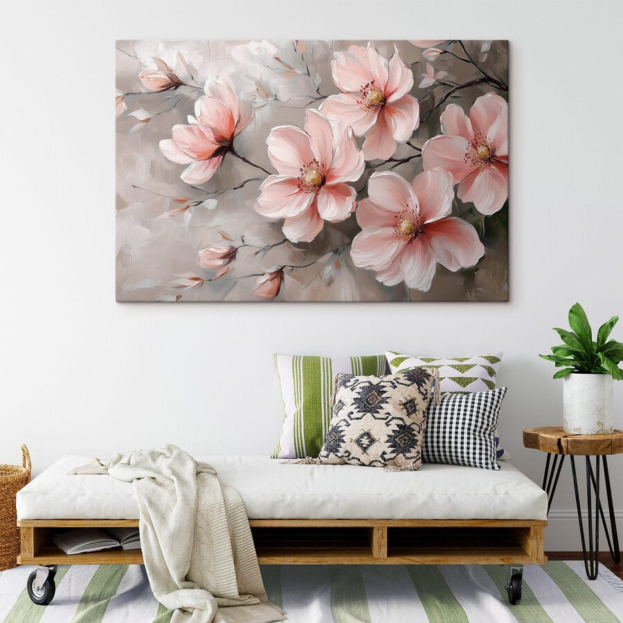 Peinture de fleurs roses Peinture de fleurs roses