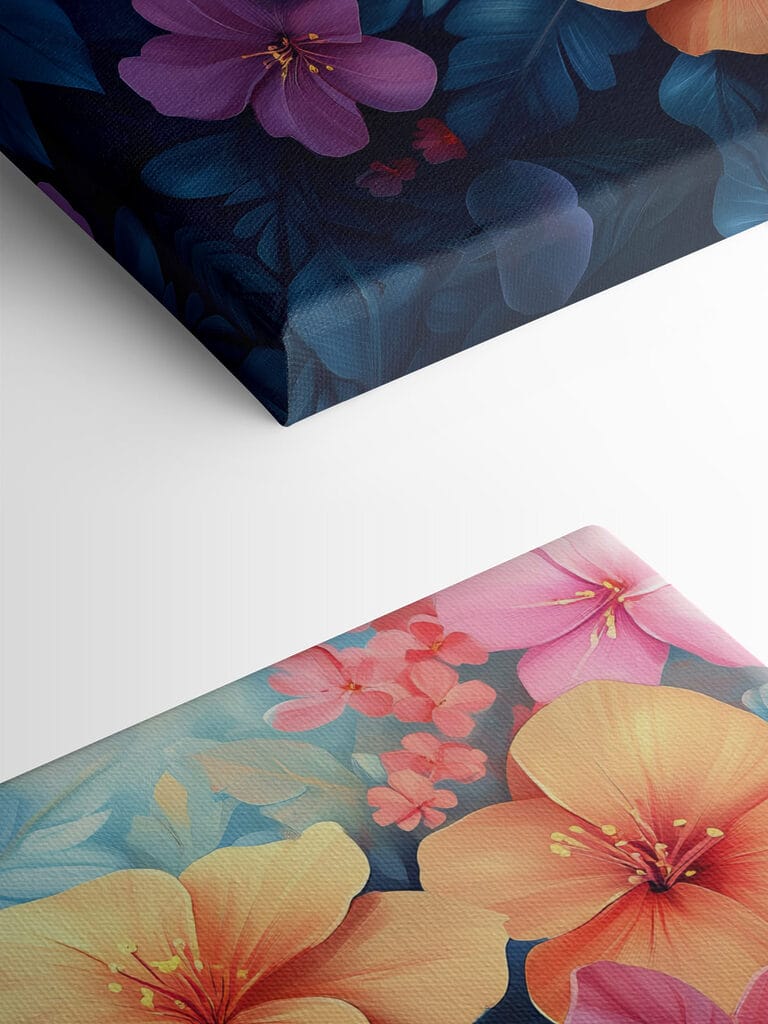 Group of colorful flowers