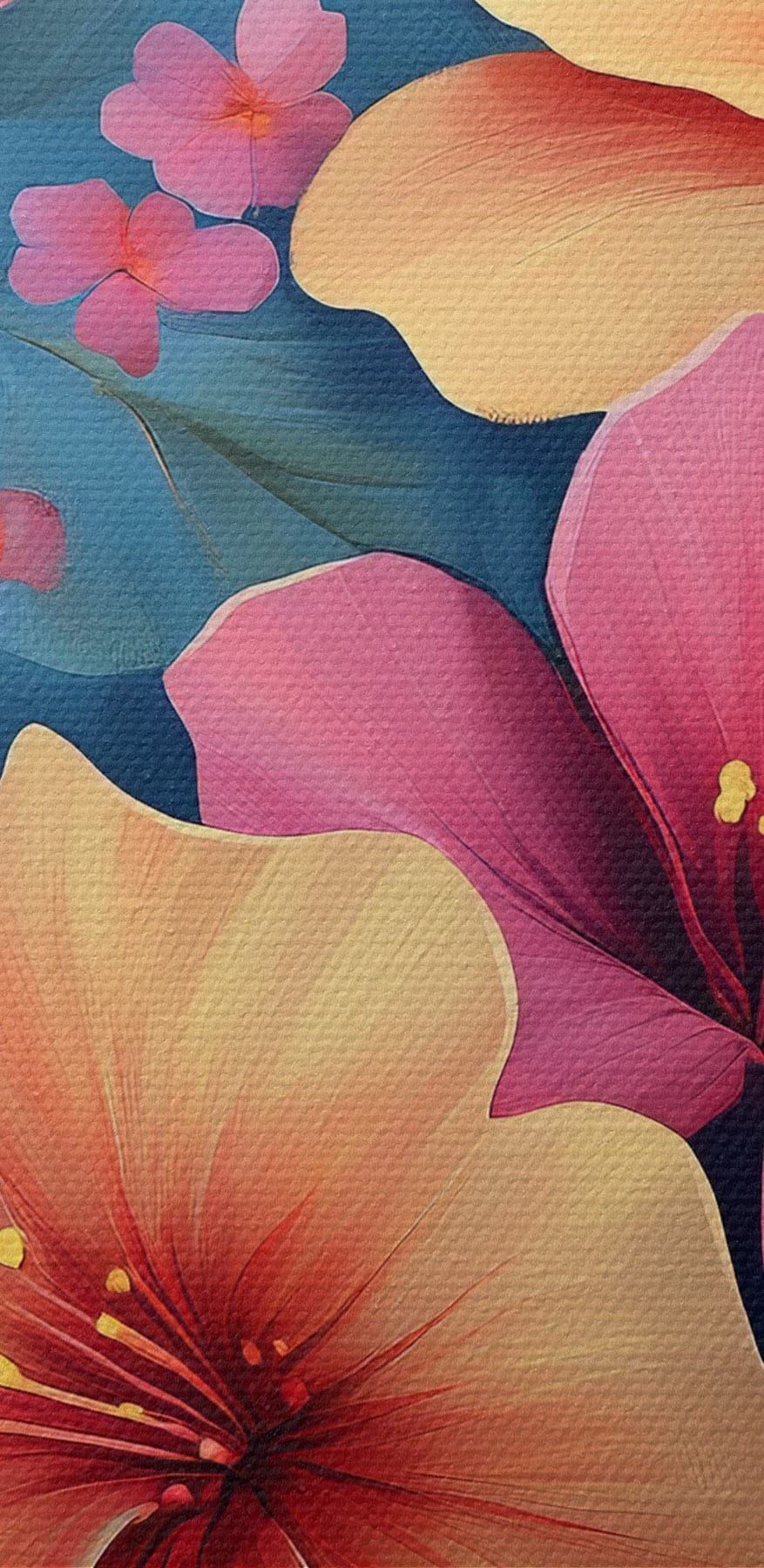 Groupe de fleurs colorées
