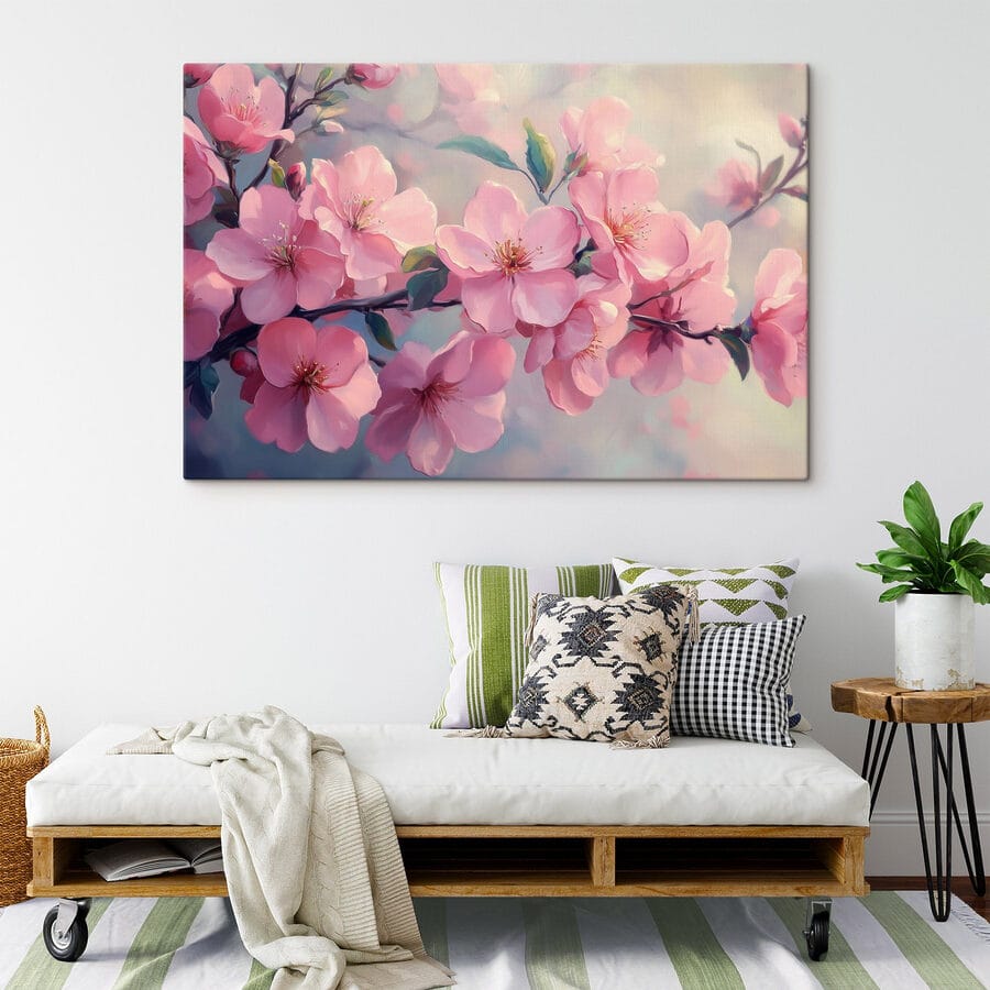 Fleurs délicates dans des tons doux et pastel