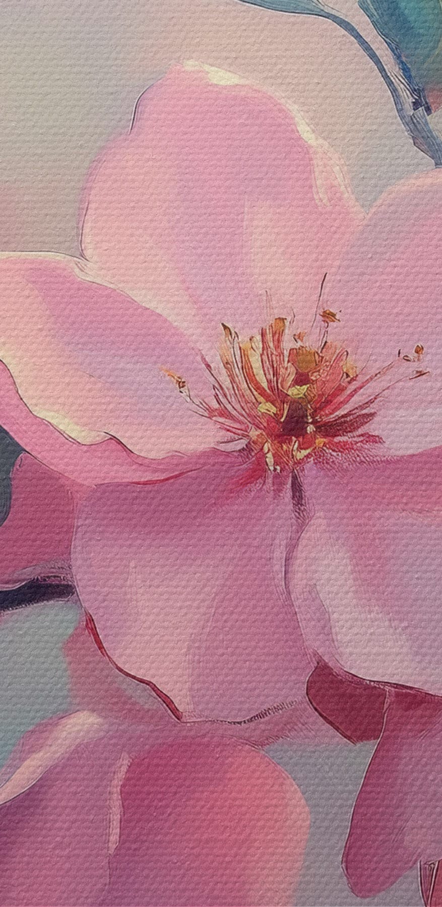 Fleurs délicates dans des tons doux et pastel
