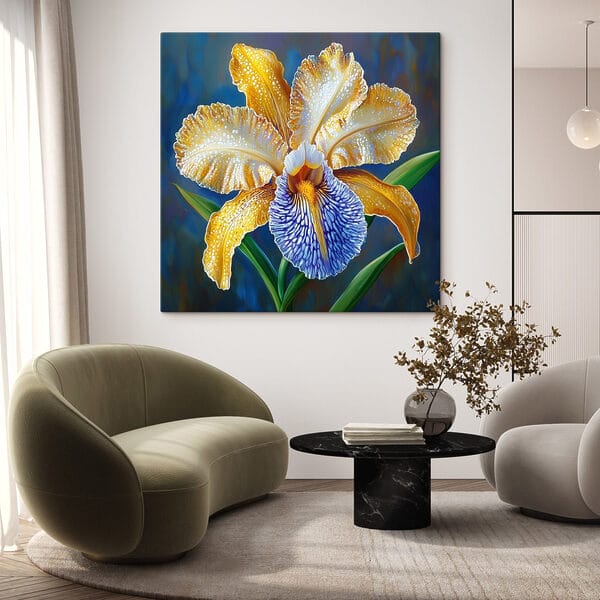 Fleur jaune et bleue Fleur jaune et bleue