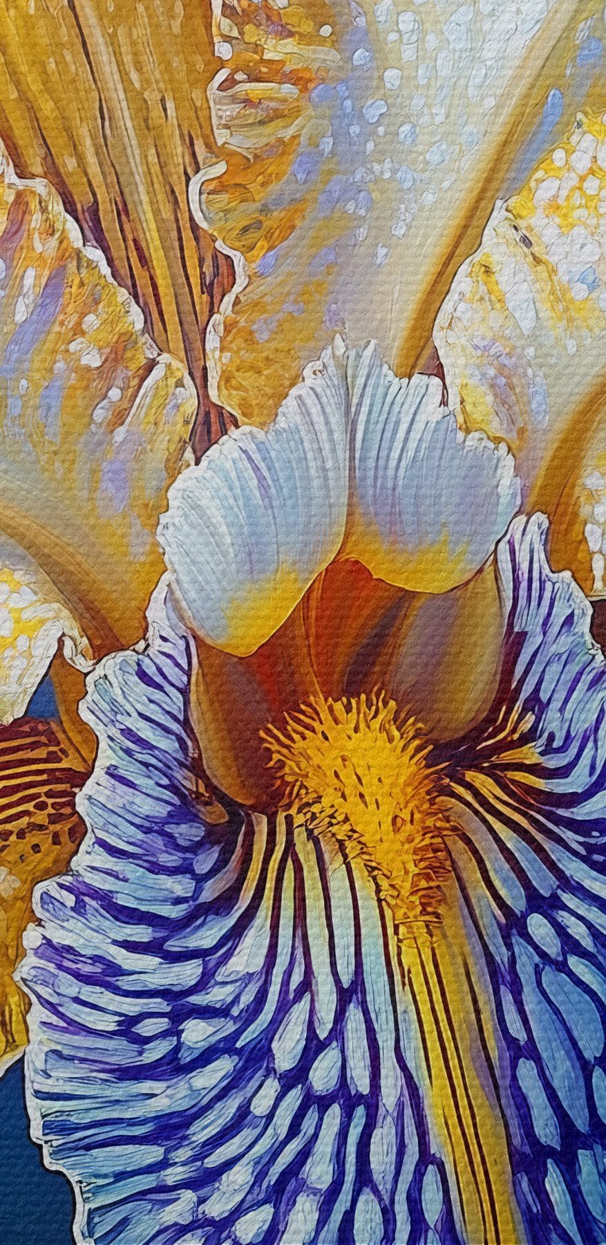 Fleur jaune et bleue Fleur jaune et bleue