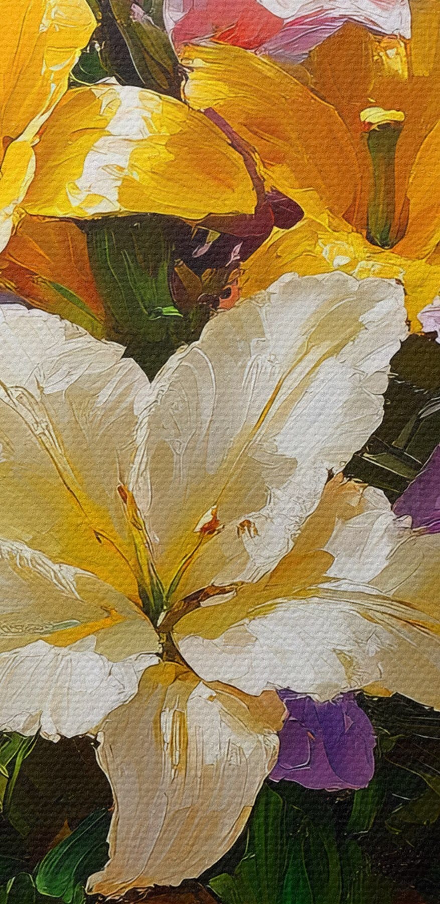Peinture de fleurs dans un vase