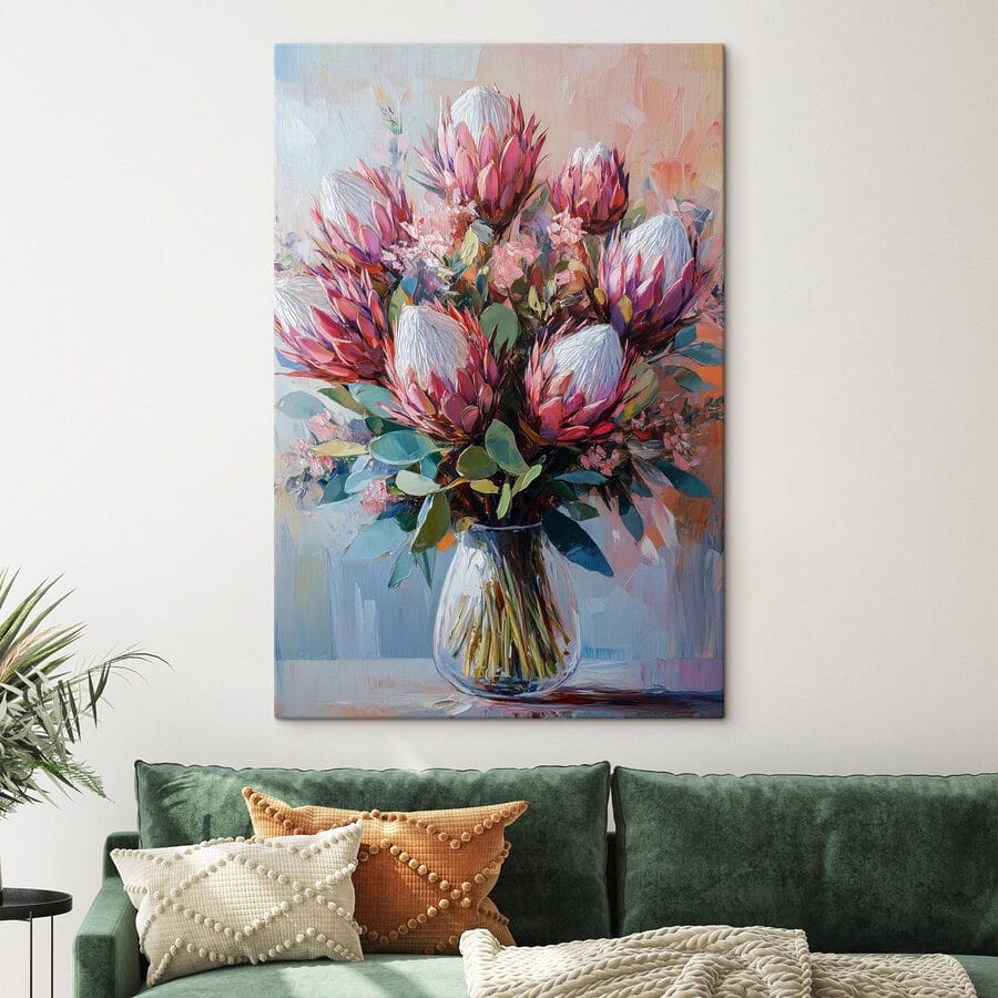 Peinture d'un bouquet de fleurs