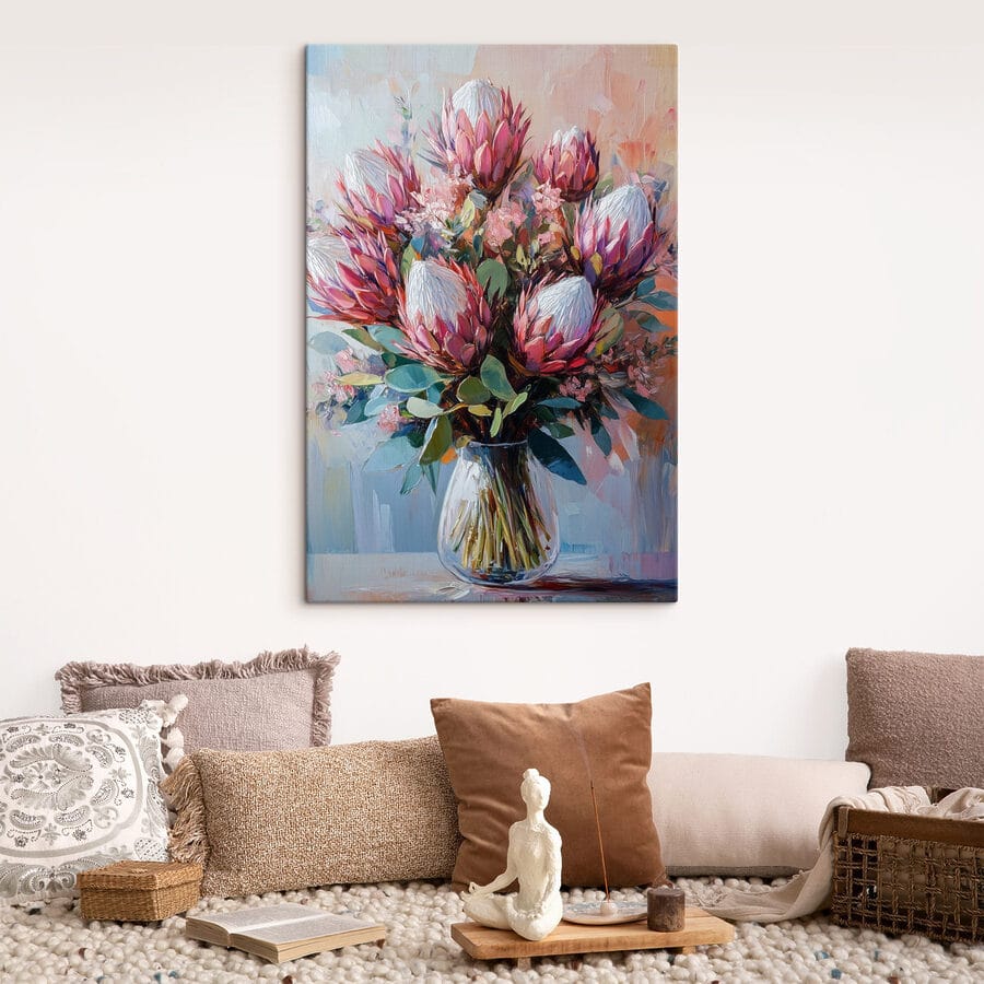 Peinture d'un bouquet de fleurs