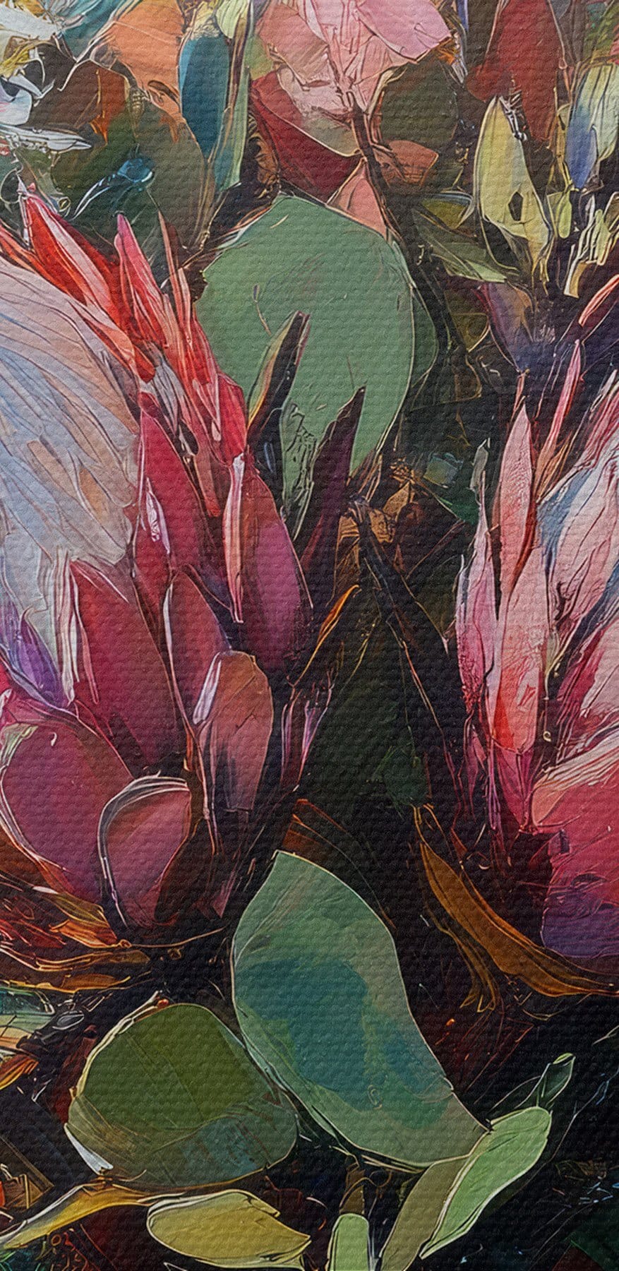 Peinture d'un bouquet de fleurs
