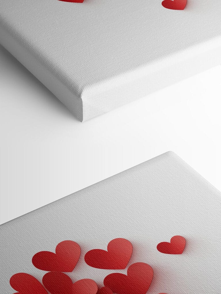 Heart shaped red paper hearts Heart shaped red paper hearts