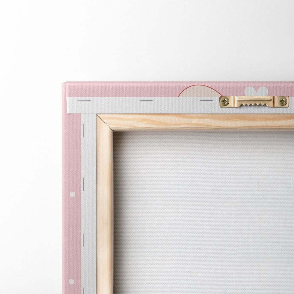 Two cartoon rabbits in tea cups