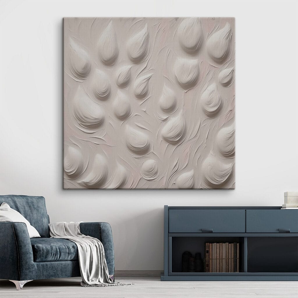 White background with many drops