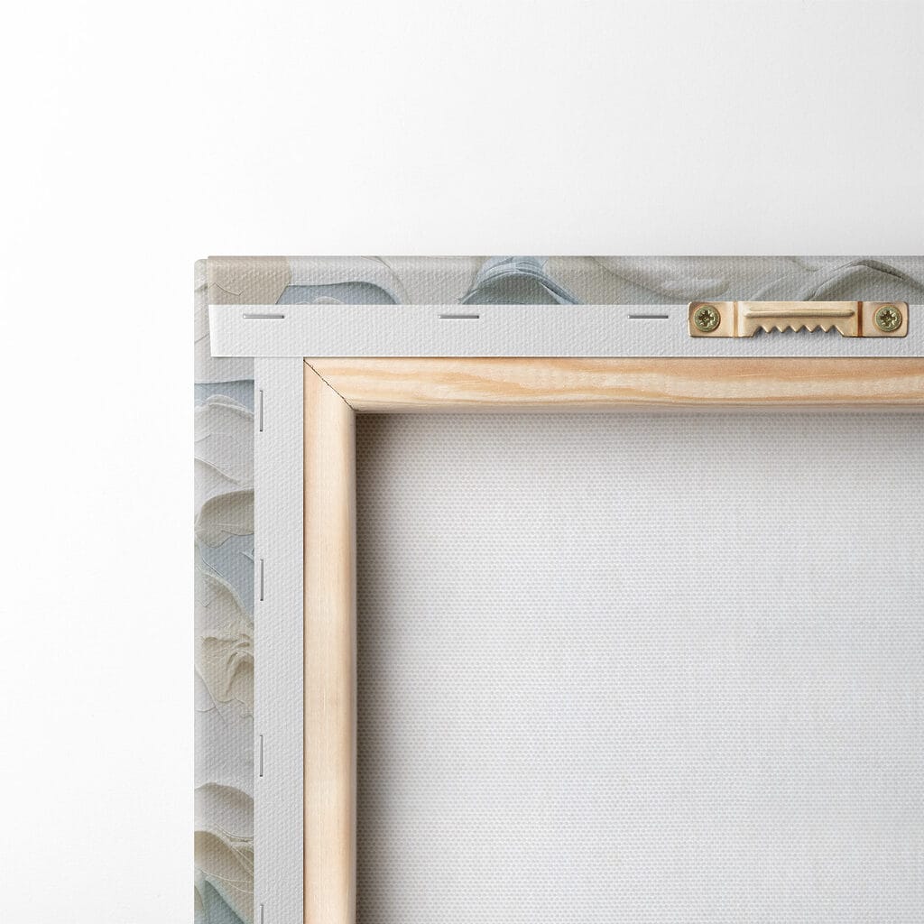 Painting of mountains and clouds