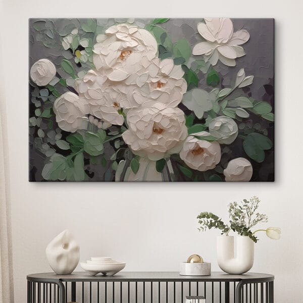 Peinture de fleurs blanches Peinture de fleurs blanches